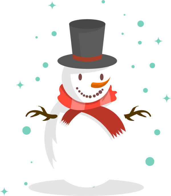 Transparent Snowman Snow Christmas Day Christmas Ornament for Christmas