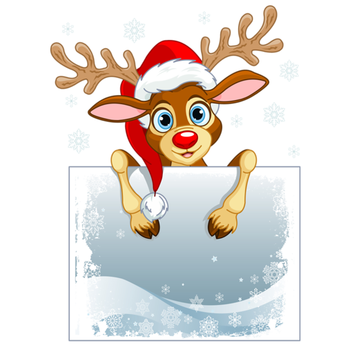 Transparent New Year Christmas Year Deer Reindeer for Christmas