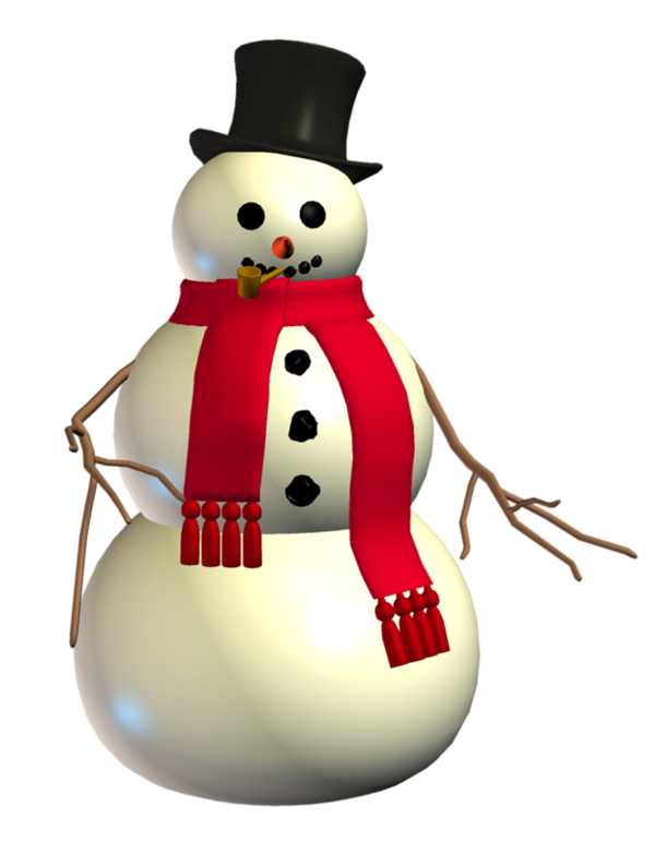 Transparent Snowman Portrait Painting Christmas Ornament for Christmas