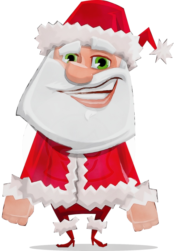 Transparent Christmas Tree Santa Claus M Christmas Ornament Cartoon Santa Claus for Christmas