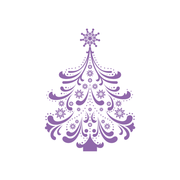 Transparent Christmas Tree Christmas Day Christmas Decoration Purple for Christmas