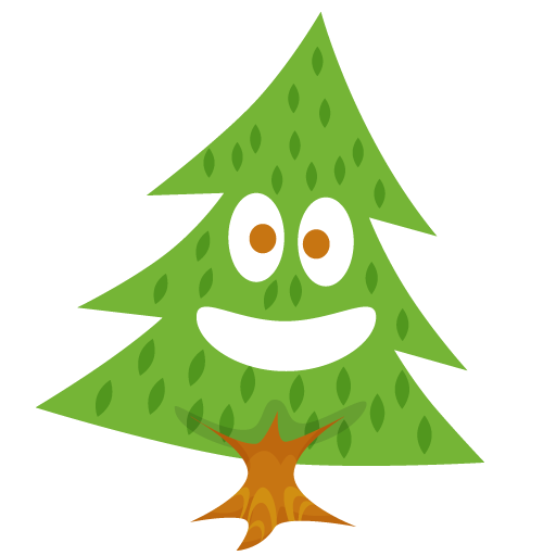 Transparent Tree Fir Icon Design Pine Family for Christmas