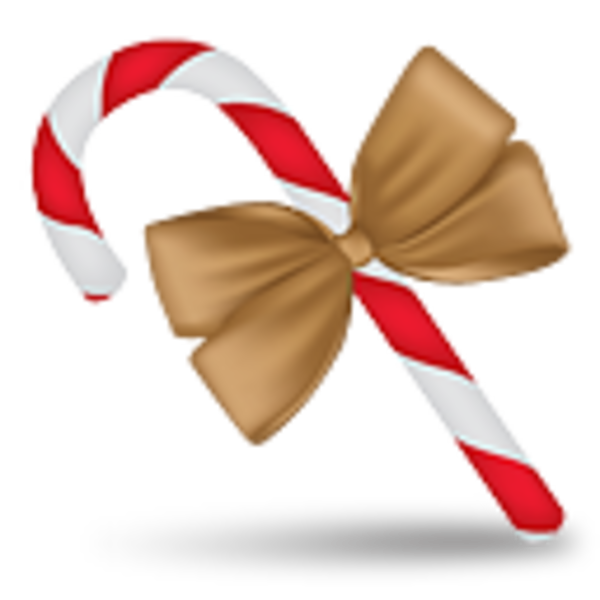Transparent Candy Cane Christmas Symbol Confectionery Hair Accessory for Christmas