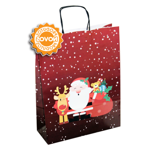 Transparent Shopping Bags Trolleys Christmas Ornament Tote Bag Red for Christmas