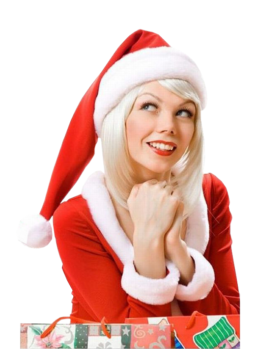 Transparent Snegurochka Santa Claus Christmas Headgear for Christmas