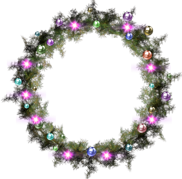 Transparent Christmas Day Christmas Ornament Santa Claus Purple for Christmas