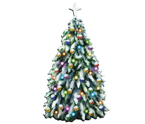 Transparent Christmas Day Christmas Tree Holiday Colorado Spruce for Christmas