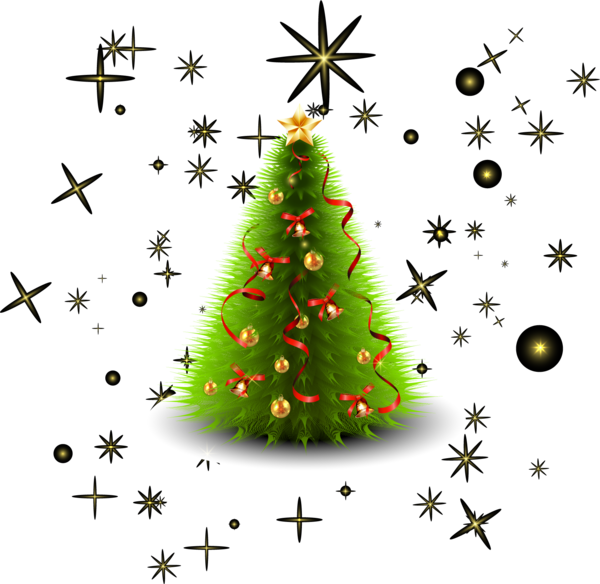 Transparent Christmas Christmas Tree Snowflake Fir Pine Family for Christmas