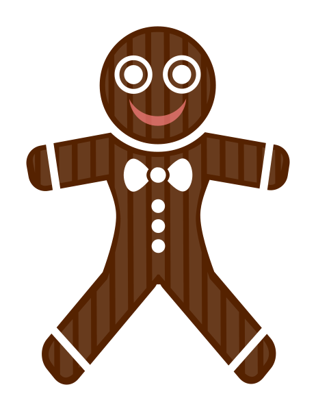Transparent Gingerbread Man Tshirt Gingerbread House Brown Food for Christmas