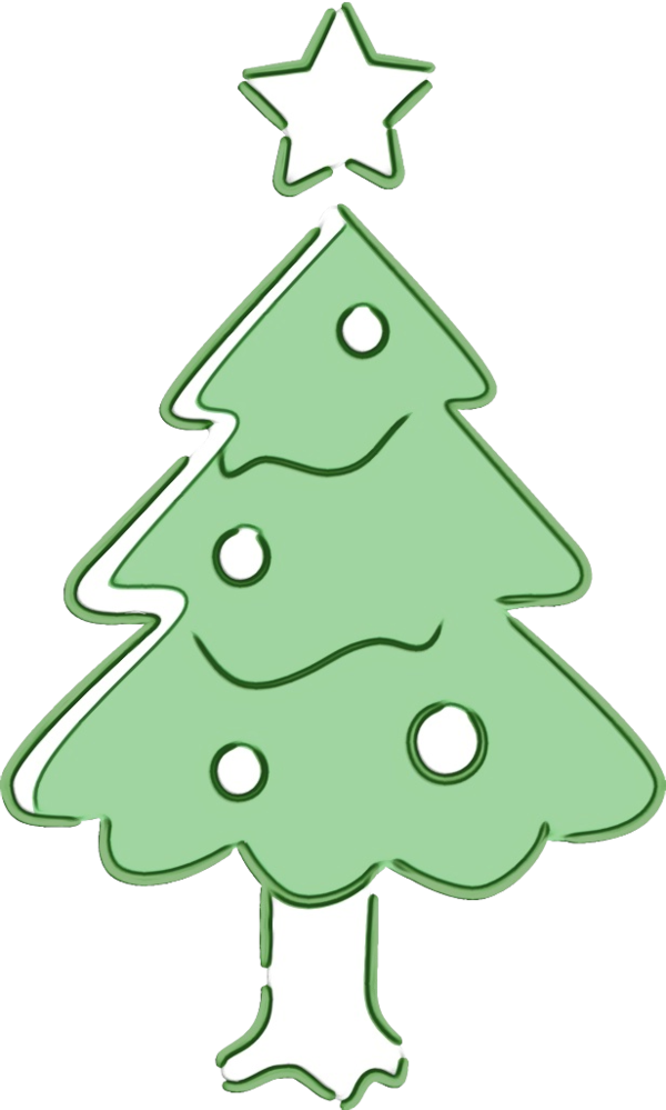 Transparent Christmas Tree Oregon Pine Green for Christmas