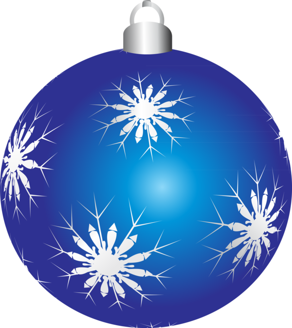 Transparent Christmas Day Blue Christmas Ornament for Christmas