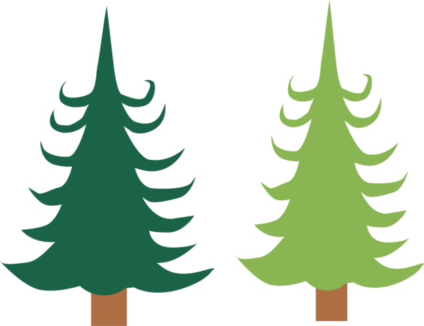 Transparent Fir Spruce Christmas Ornament Leaf Green for Christmas