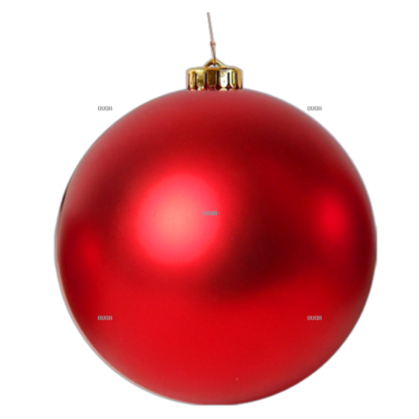 Transparent Christmas Ornament Red Bombka Sphere for Christmas