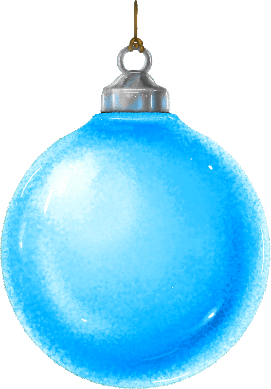 Transparent Christmas Day Christmas Ornament Bombka Blue Aqua for Christmas