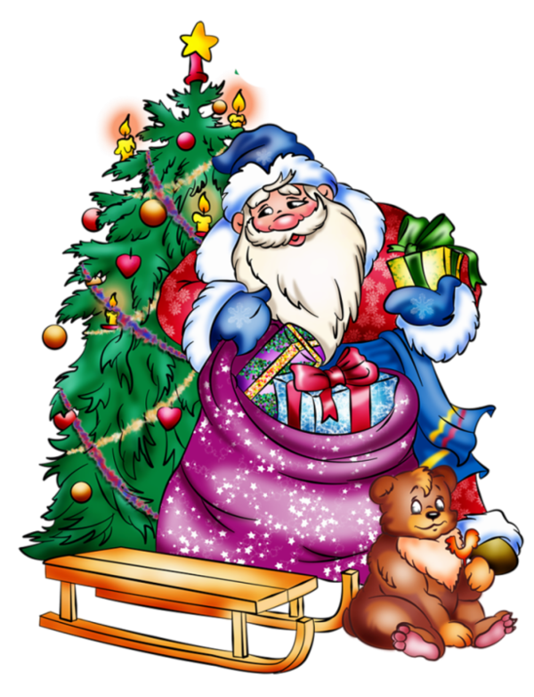 Transparent Ded Moroz Snegurochka Santa Claus Christmas Tree Christmas for Christmas