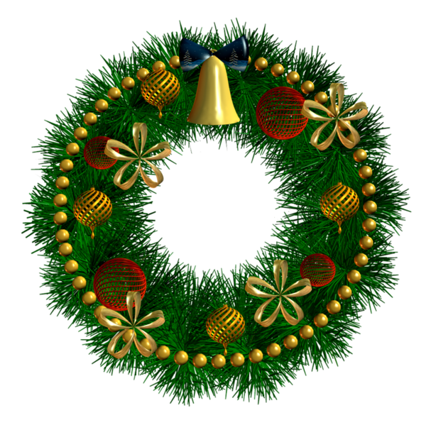 Transparent Ded Moroz Wreath Advent Christmas Decoration Tree for Christmas