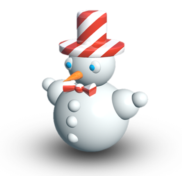 Transparent Snowman Christmas Cartoon Christmas Ornament for Christmas