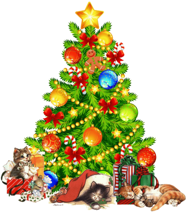 Transparent Christmas Cartoon Drawing Christmas Tree Christmas Decoration for Christmas
