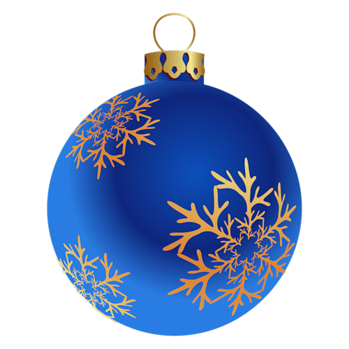 Transparent Christmas Ornament Christmas Day Blue for Christmas