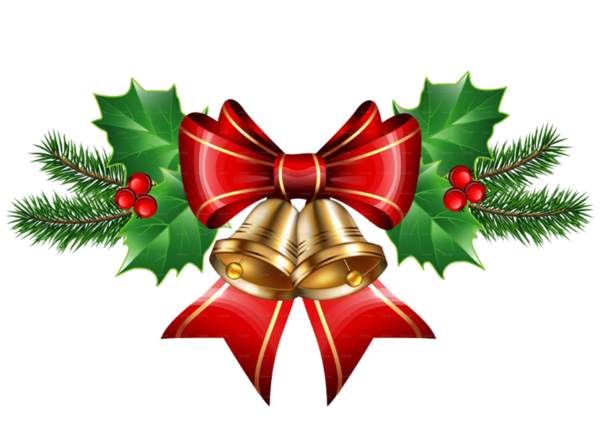 Transparent Christmas Bell Jingle Bell Fir Pine Family for Christmas