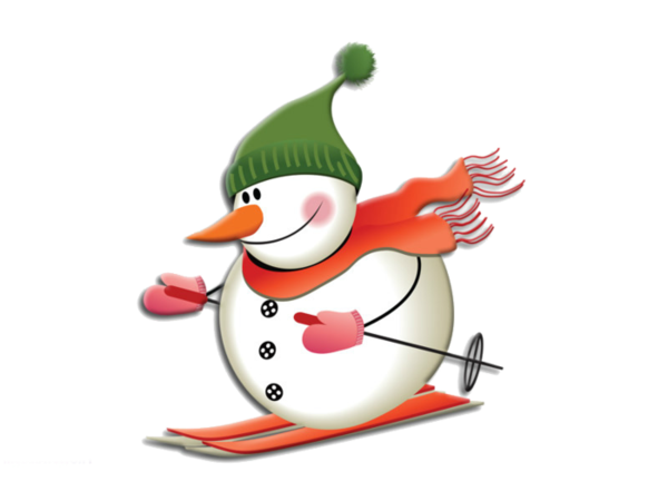 Transparent Snowman Christmas Day Cartoon Christmas Ornament for Christmas