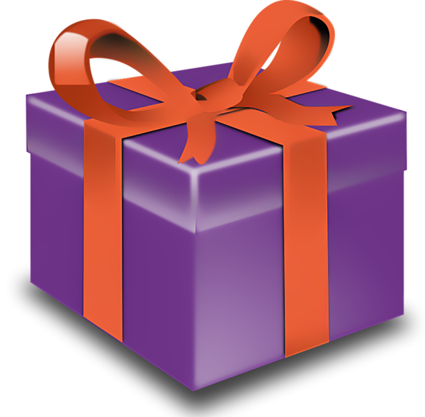 Transparent Gift Christmas Christmas Gift Purple Box for Christmas