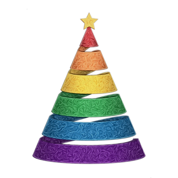 Transparent Cone Christmas Tree Party Hat for Christmas