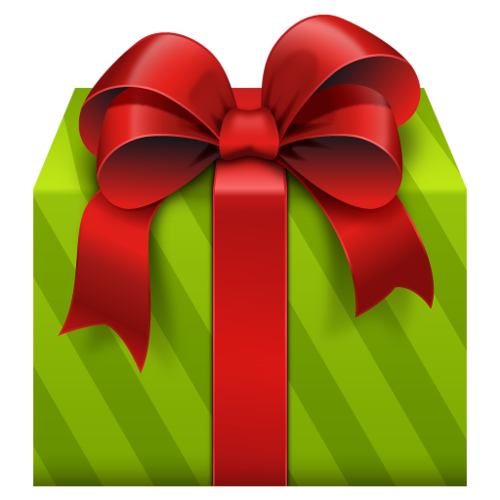 Transparent Gift Box Christmas Gift Red Ribbon for Christmas