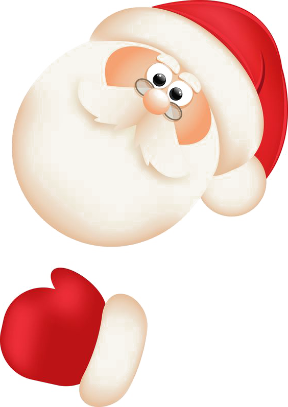 Transparent Santa Claus Christmas Santa Suit Christmas Ornament Smile for Christmas