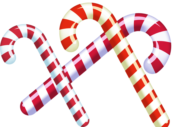 Transparent Candy Cane Stick Candy Candy Confectionery for Christmas
