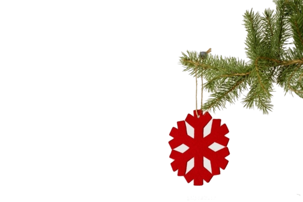 Transparent Christmas Paper Snowflake Christmas Ornament Pattern for Christmas
