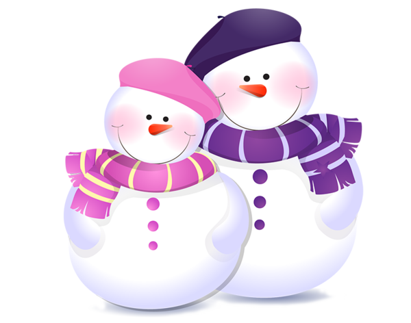 Transparent Snowman Christmas Snow Purple for Christmas