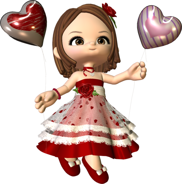Transparent Valentine S Day Love Doll Christmas Ornament Toy for Christmas