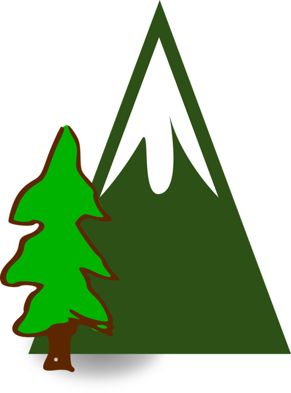 Transparent Symbol Map Pictogram Leaf Green for Christmas
