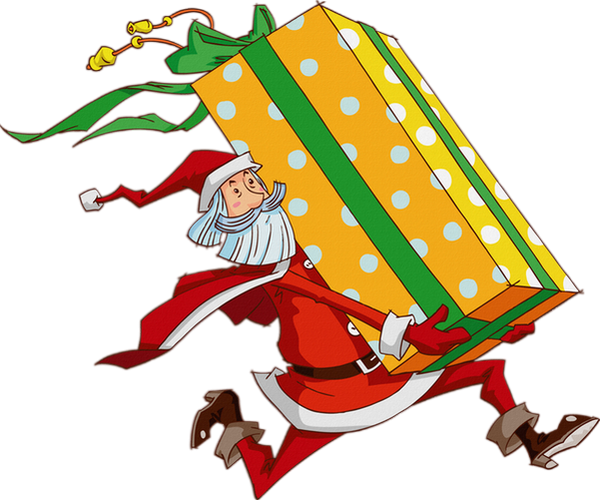 Transparent Santa Claus Christmas Day Holiday Cartoon Christmas Elf for Christmas