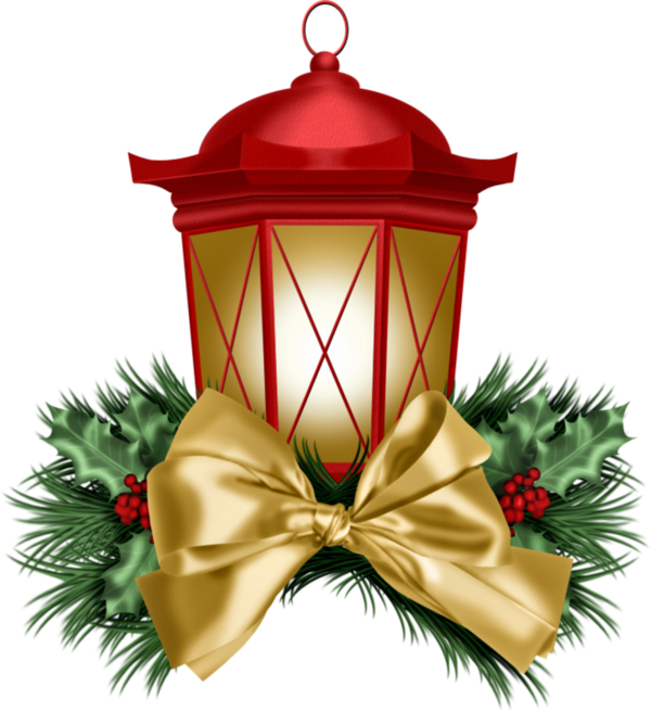Transparent Parol Lantern Christmas Day Red Christmas Ornament for Christmas
