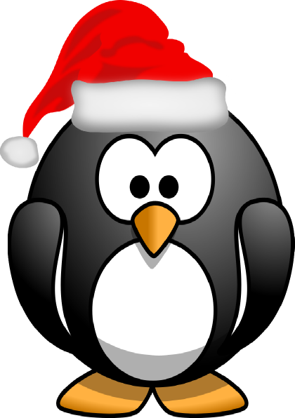 Transparent Penguin Santa Claus Christmas Flightless Bird Beak for Christmas