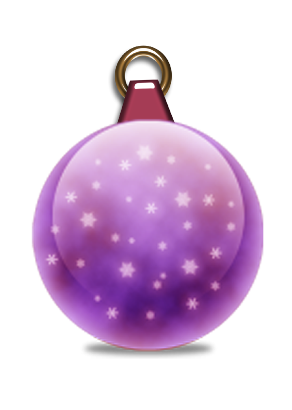 Transparent Christmas Ornament Santa Claus Bombka Purple for Christmas