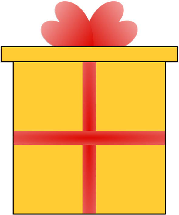 Transparent Christmas Day Video Gift Yellow Line for Christmas