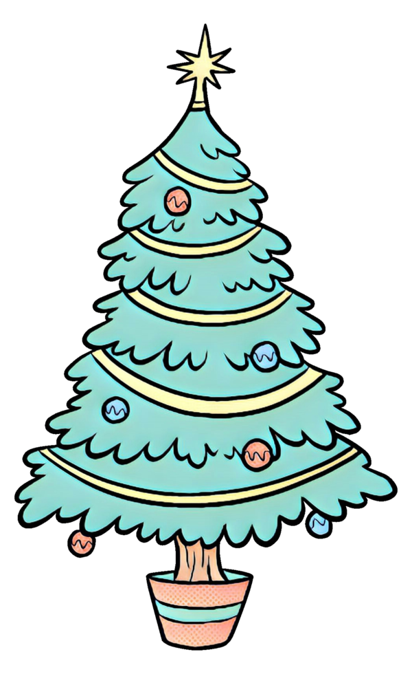 Transparent Christmas Tree Christmas Day Christmas Ornament Colorado Spruce for Christmas