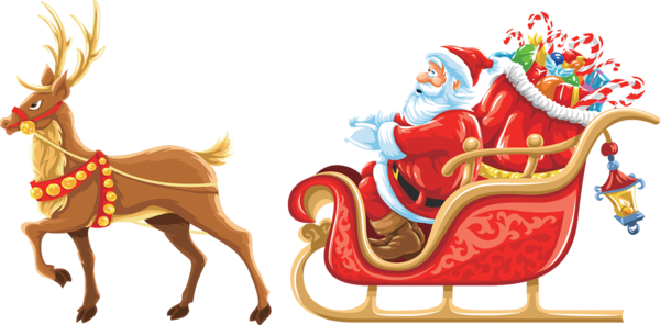 Transparent Santa Claus Rudolph Reindeer Christmas Ornament Deer for Christmas
