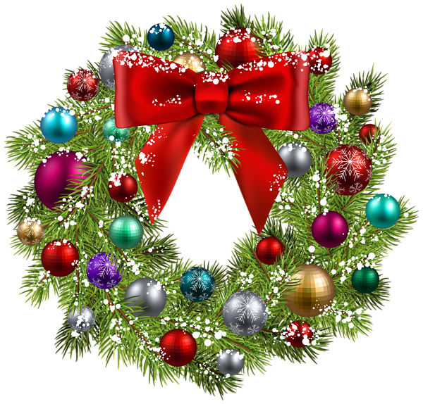 Transparent Christmas Wreath Christmas Ornament Fir Pine Family for Christmas