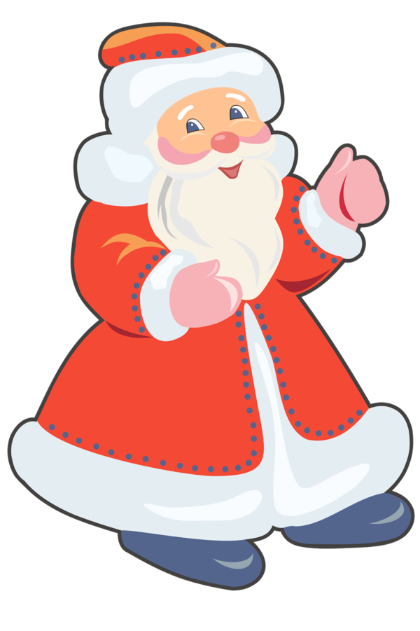 Transparent Santa Claus Ded Moroz Christmas Christmas Ornament for Christmas