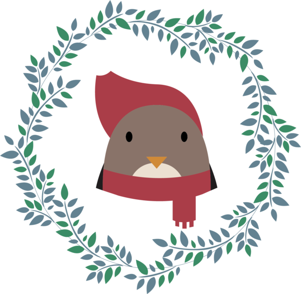 Transparent Bakery Logo Cupcake Flightless Bird Christmas Ornament for Christmas