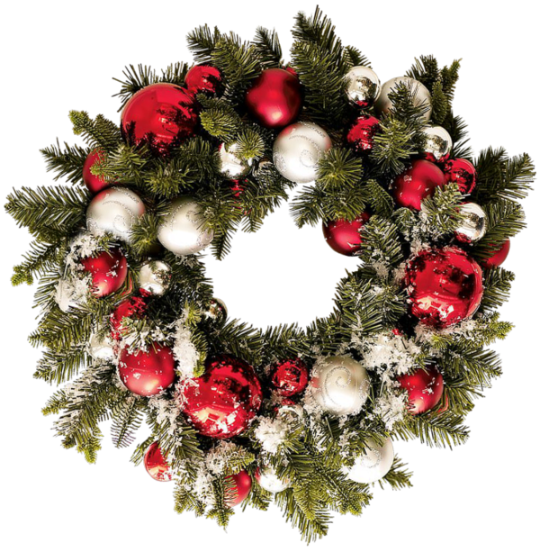 Transparent Advent Wreath Christmas Ornament Wreath Evergreen Pine Family for Christmas