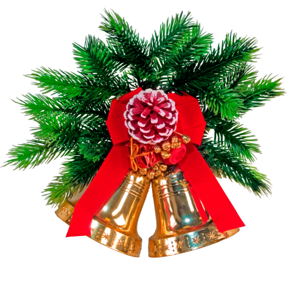 Transparent Christmas Glockenspiel Bell Evergreen Pine Family for Christmas