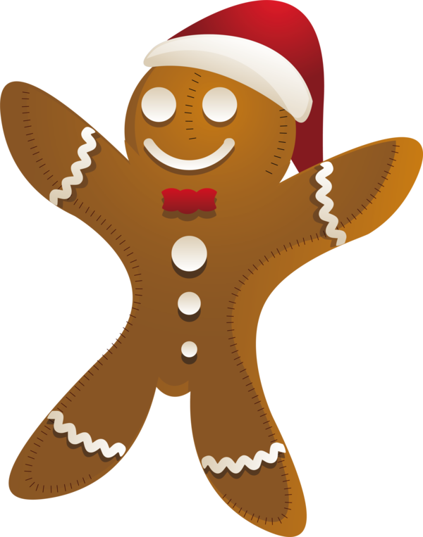Transparent Christmas Gingerbread Gingerbread Man Food Lebkuchen for Christmas