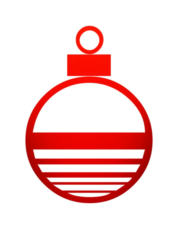 Transparent Santa Claus Christmas Day Christmas Ornament Red Circle for Christmas