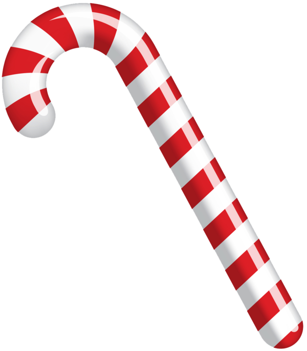 Transparent Candy Cane Candy Christmas Polkagris for Christmas