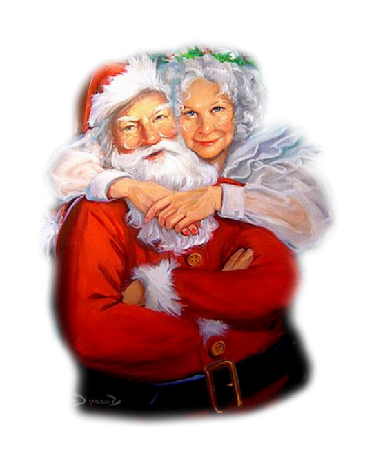 Transparent Mrs Claus Santa Claus Mrs Santa Claus Christmas Ornament Hug for Christmas
